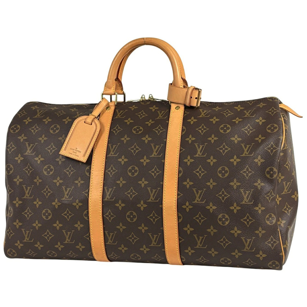 Louis Vuitton Keepall Boston Bag Monogram Brown